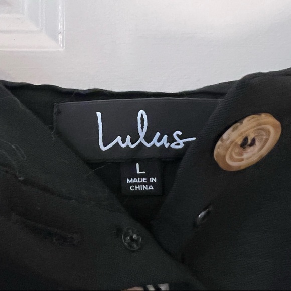 Lulu’s Malta Black Off-the-Shoulder Button-Up Two-Piece Dress - Picture 13 of 15